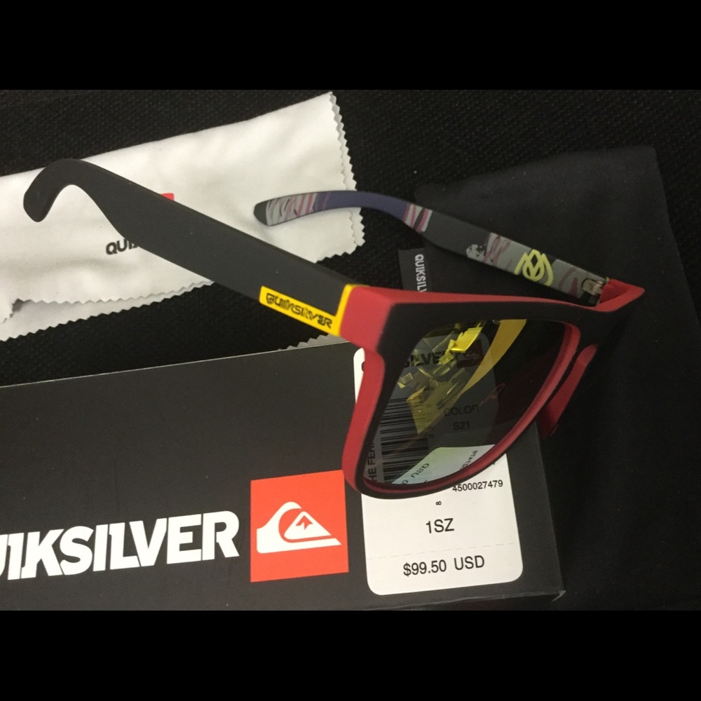 Two Pair Quiksilver Sunglasses. Unisex
